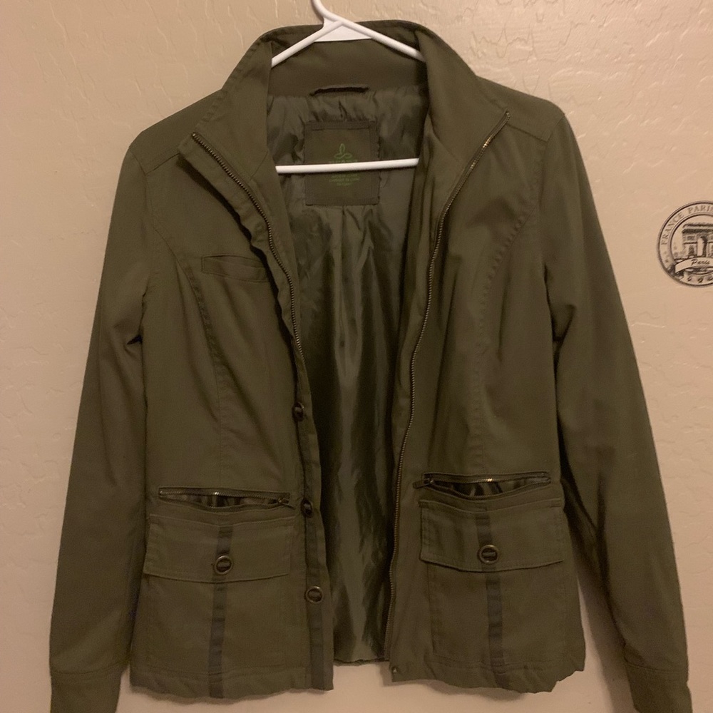 PrAna camo green outdoors jacket
